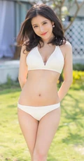 清新女模施忆佳KITTY白色比基家居服度假高清写真