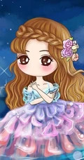 可爱卡通Q版可爱女生动漫图片 大大眼睛萌萌哒