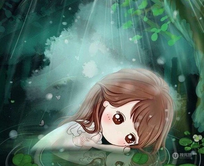 可爱卡通Q版可爱女生动漫图片 大大眼睛萌萌哒