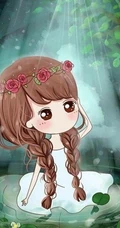 可爱卡通Q版可爱女生动漫图片 大大眼睛萌萌哒