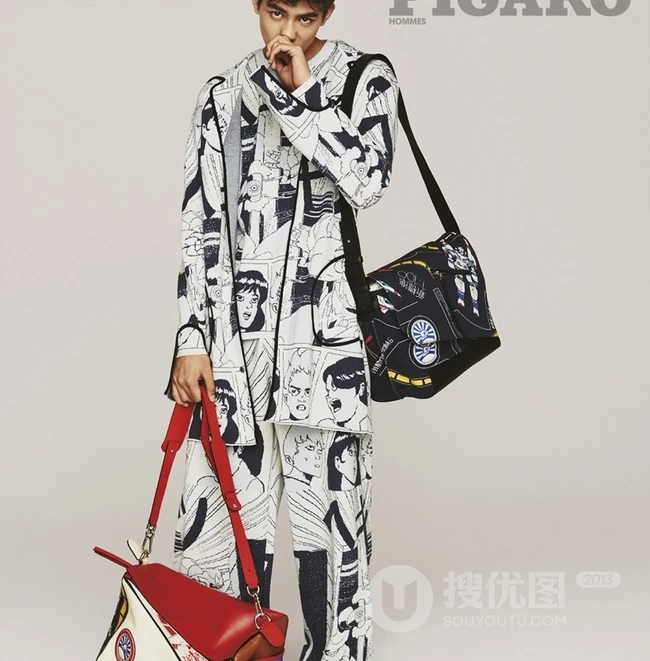 长腿少年宋威龙时尚另类服装封面写真大片