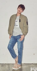 帅气男模权玄彬休闲装写真图片