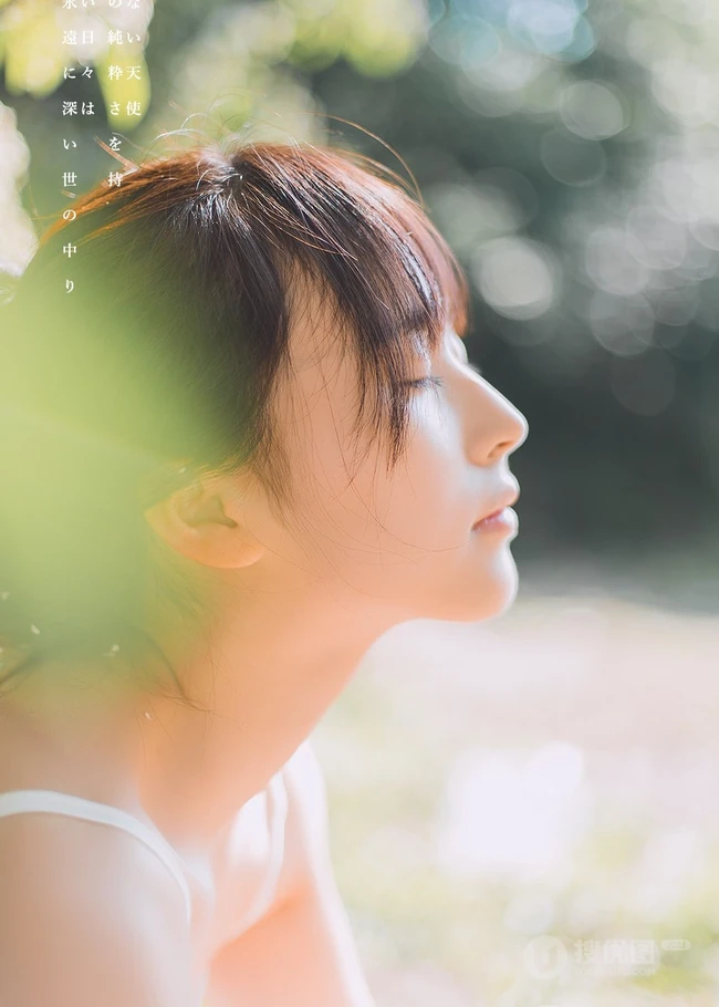 绝美森系少女唯美户外写真，清秀容颜让人难忘