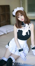 邻家女孩猴小语魅力变装写真美图，cos春丽、女仆制服秀