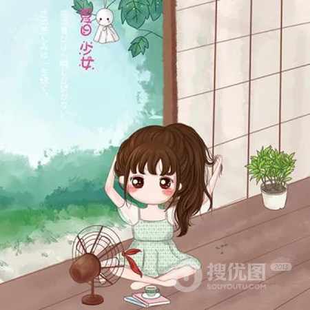 集体吃瓜，超萌可爱Q版动漫人物吃西瓜头像大全