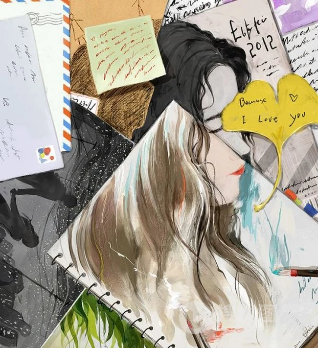 人物与景色的完美搭配 唯美精选插画大全