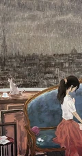 人物与景色的完美搭配 唯美精选插画大全