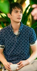 暖男徐正曦居家写真，花格蓝底衬衫展温柔魅力