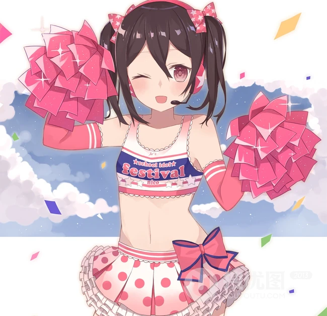 【运动风】啦啦队妹子最亮眼，精美动漫女生啦啦队美图