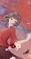 大鱼海棠精美插画美图2-美轮美奂的场景、画中人和鱼