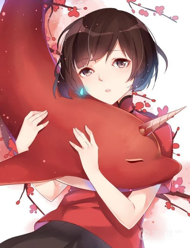大鱼海棠精美插画美图2-美轮美奂的场景、画中人和鱼