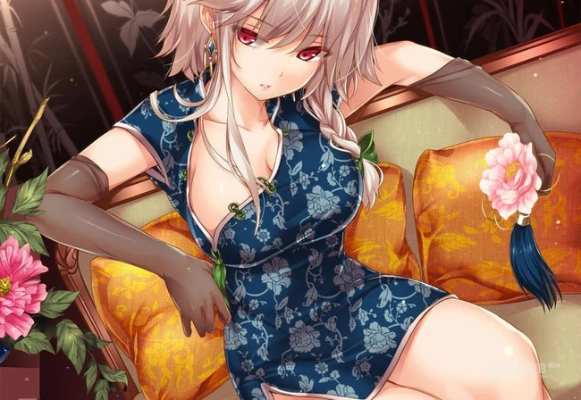 动漫旗袍少女图集，唯美如画般的古典气质