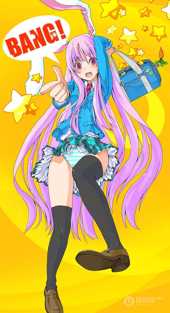 二次元美萌短裙少女合集，青春的裙摆正愉快的飘扬