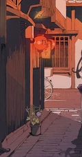 唯美二次元动漫场景图，那些城市背后的小巷场景