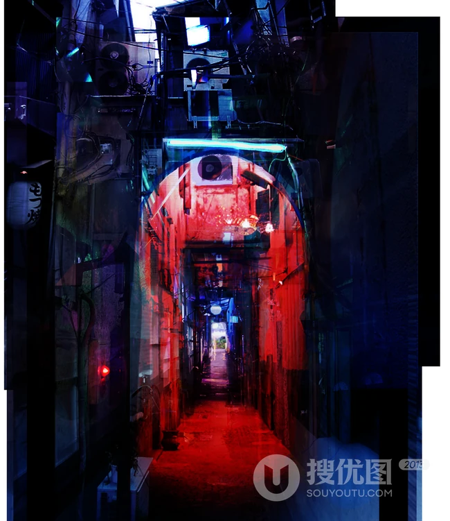 唯美二次元动漫场景图，那些城市背后的小巷场景