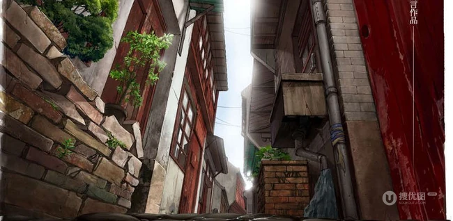 唯美二次元动漫场景图，那些城市背后的小巷场景