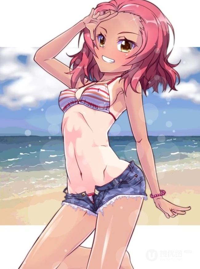 紧身热裤嗨翻天，二次元青春热裤少女图片集
