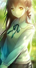 动漫图片中可爱气质少女在唯美场景的图片