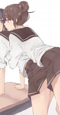 清新加气质的水手服、学生装制服、短裙动漫女生图片