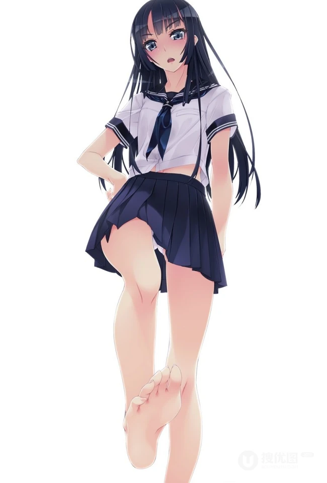 清新加气质的水手服、学生装制服、短裙动漫女生图片