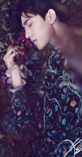 杨洋时尚杂志写真大片，置身花海展魅力型男动人气质