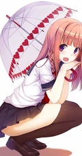 学院风动漫少女，线条感、袜装、以及可爱短裙哦