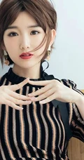 毛晓彤可爱甜美优雅写真，线条感修长，笑容动人