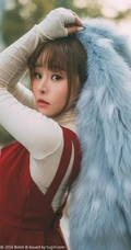 可爱少女七宝唯美室外写真，恬静怡然享受生活
