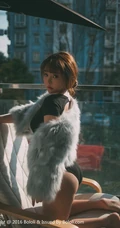 可爱少女七宝唯美室外写真，恬静怡然享受生活