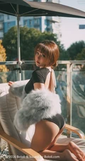 可爱少女七宝唯美室外写真，恬静怡然享受生活