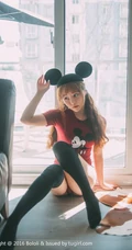 可爱少女七宝唯美室外写真，恬静怡然享受生活