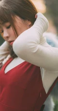 可爱少女七宝唯美室外写真，恬静怡然享受生活