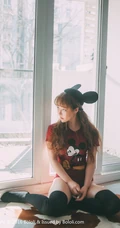 可爱少女七宝唯美室外写真，恬静怡然享受生活