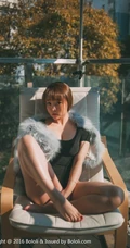 可爱少女七宝唯美室外写真，恬静怡然享受生活