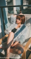 可爱少女七宝唯美室外写真，恬静怡然享受生活