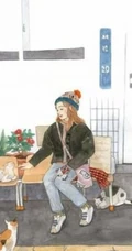 喜欢和猫咪在一起时的时光 唯美插画美图分享