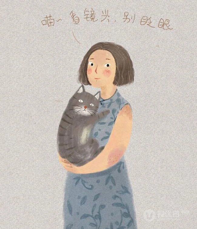 喜欢和猫咪在一起时的时光 唯美插画美图分享