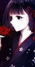 彼岸花动漫图片-彼岸花开无叶，彼岸叶生无花