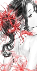 彼岸花动漫图片-彼岸花开无叶，彼岸叶生无花