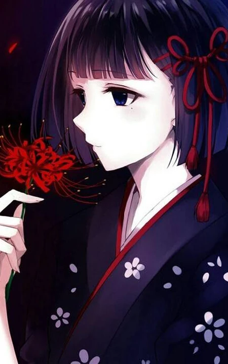 彼岸花动漫图片-彼岸花开无叶，彼岸叶生无花