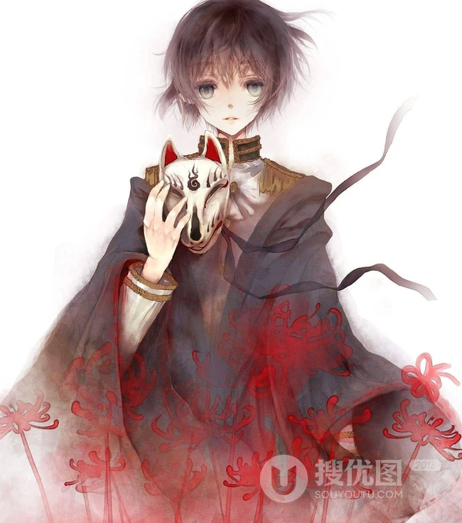 彼岸花动漫图片-彼岸花开无叶，彼岸叶生无花
