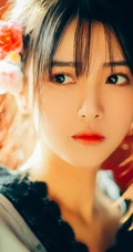 色彩浓郁，油画般的感觉，唯少女和服室内摄影写真
