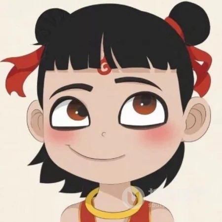 哪吒可爱Q版头像，来自热门动漫电影《哪吒之魔童降世》