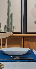 四居室北欧现代风客厅餐厅装修效果图