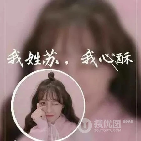 非主流女生带字姓氏微信头像，每个姓氏带一段个性的话