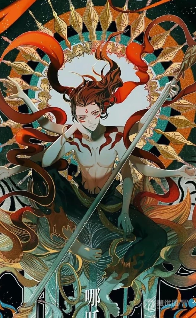 动漫魔童降世哪吒vs敖丙高清美图，可做手机壁纸