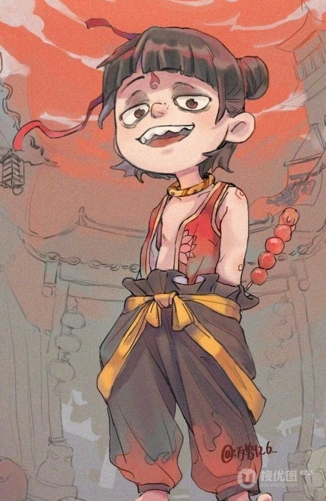 动漫魔童降世哪吒vs敖丙高清美图，可做手机壁纸