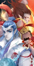动漫魔童降世哪吒vs敖丙高清美图，可做手机壁纸
