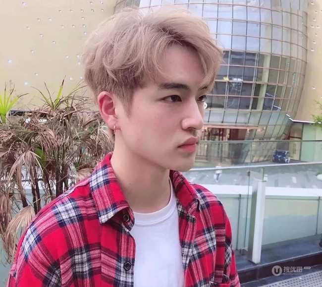 今年流行的男生发型颜色，几款略带蓬松的棕色系发型图片 第4张