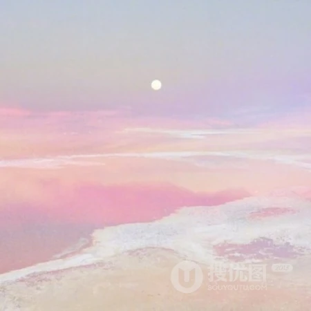 夕阳夕照下的海水，海潮，海边唯美风景微信头像